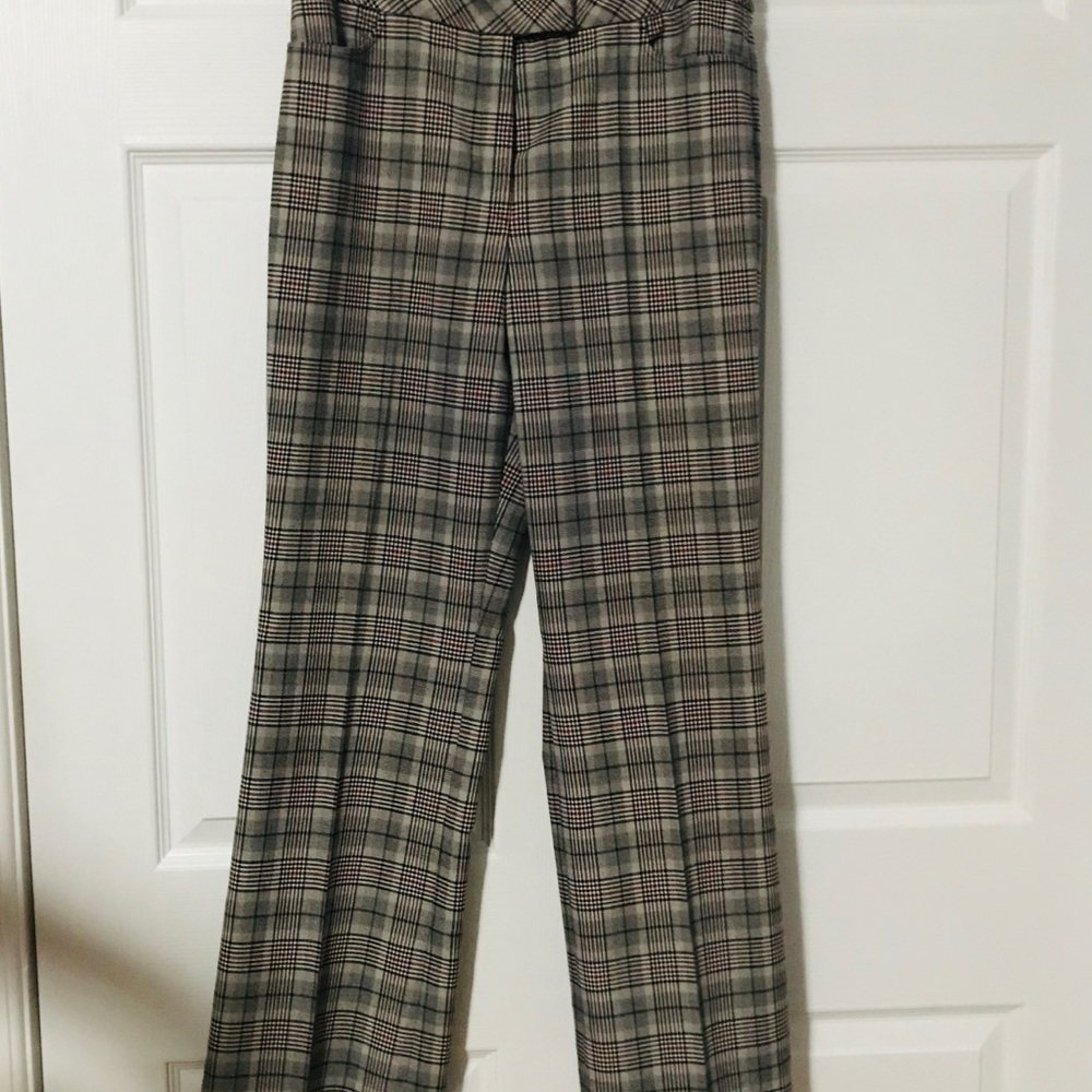 HIGH WAISTED PLAID TROUSERS - Picture 2 of 6